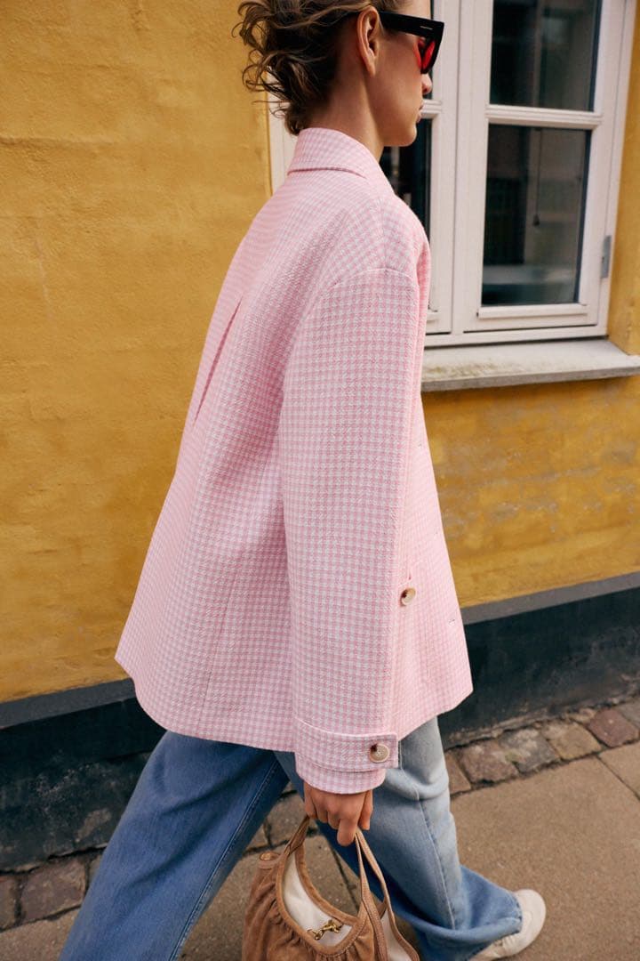 完売品 ZARA ギンガムチェック柄ジャケット Sサイズ新品タグ付き