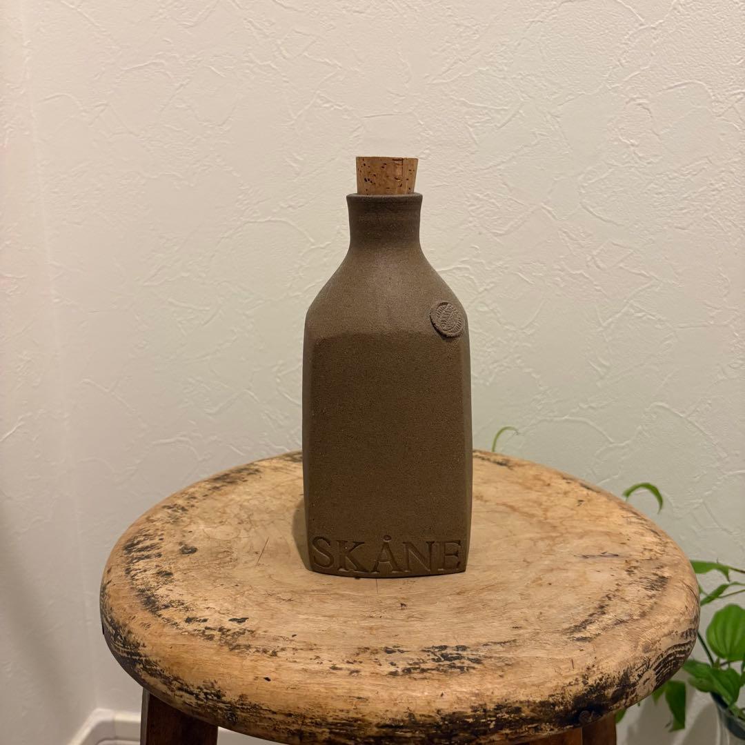 SKÅNE 陶器製花瓶 コルク栓付き