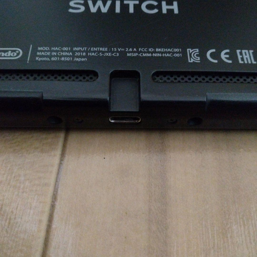 ジャンク本体　ニンテンドースイッチ本体初期型 起動Joy-con左ストッパー破損