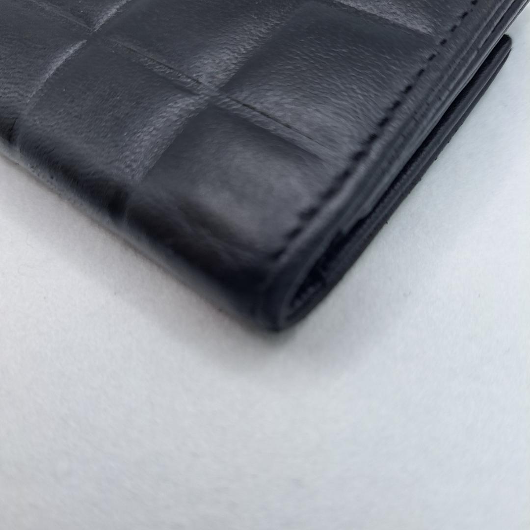 CHANEL　チョコバー　キーケース　　ブラック　ラムスキン　財布