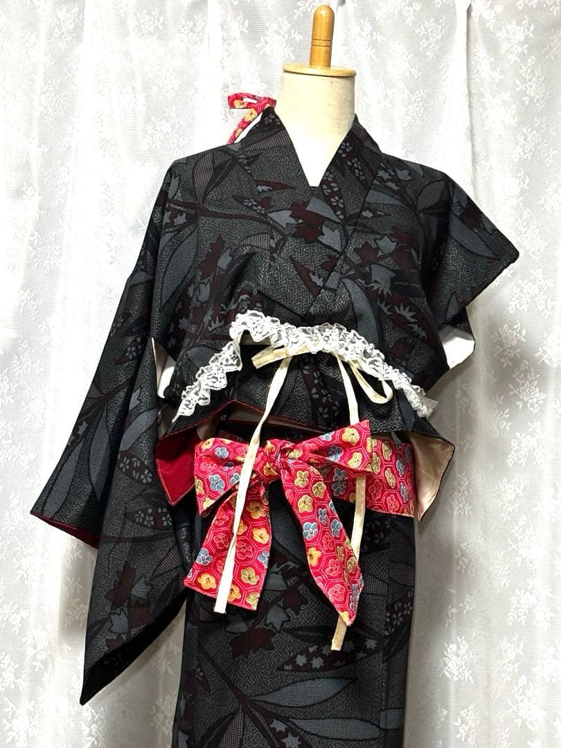 ハンドメイド　美　レトロ　着物リメイク　舞台衣装　ダンス衣装4点　普段着にも！