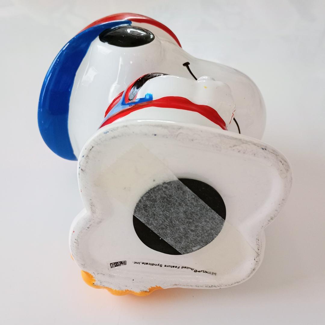 スヌーピー貯金箱 陶器＆ソフビ 大サイズ 置物 3点セット【レトロ】