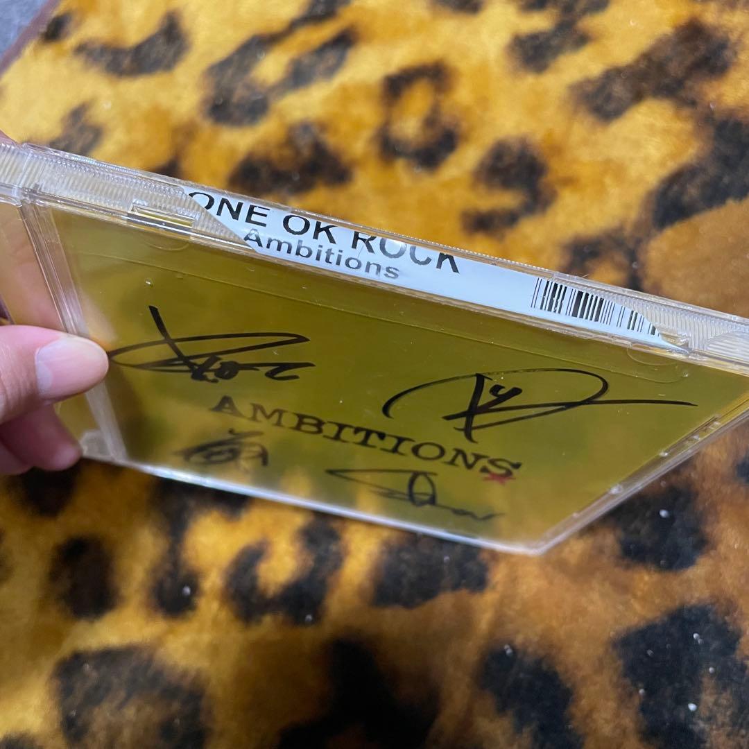 ONE OK ROCK AMBITIONS サイン入り 開封済みの未使用品です。