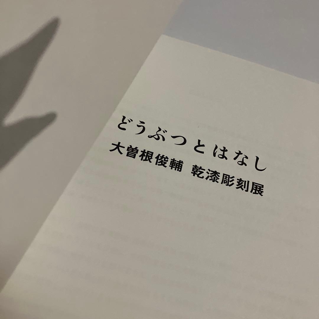 公式カタログ　どうぶつとはなし　大曽根俊輔 乾漆彫刻展