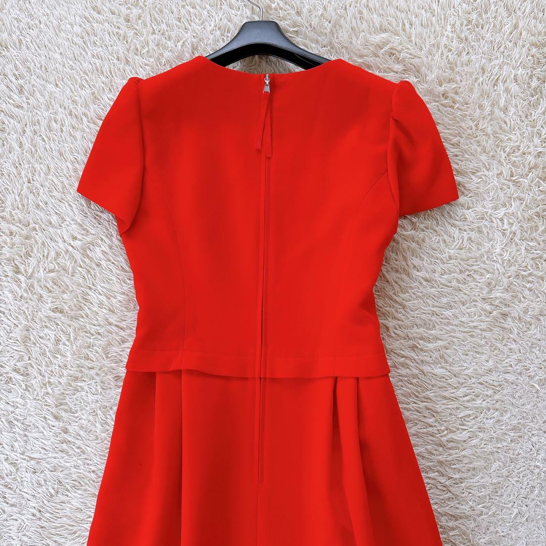 美品✨2020フォクシー Dress Essence 38 レッド系　ロング