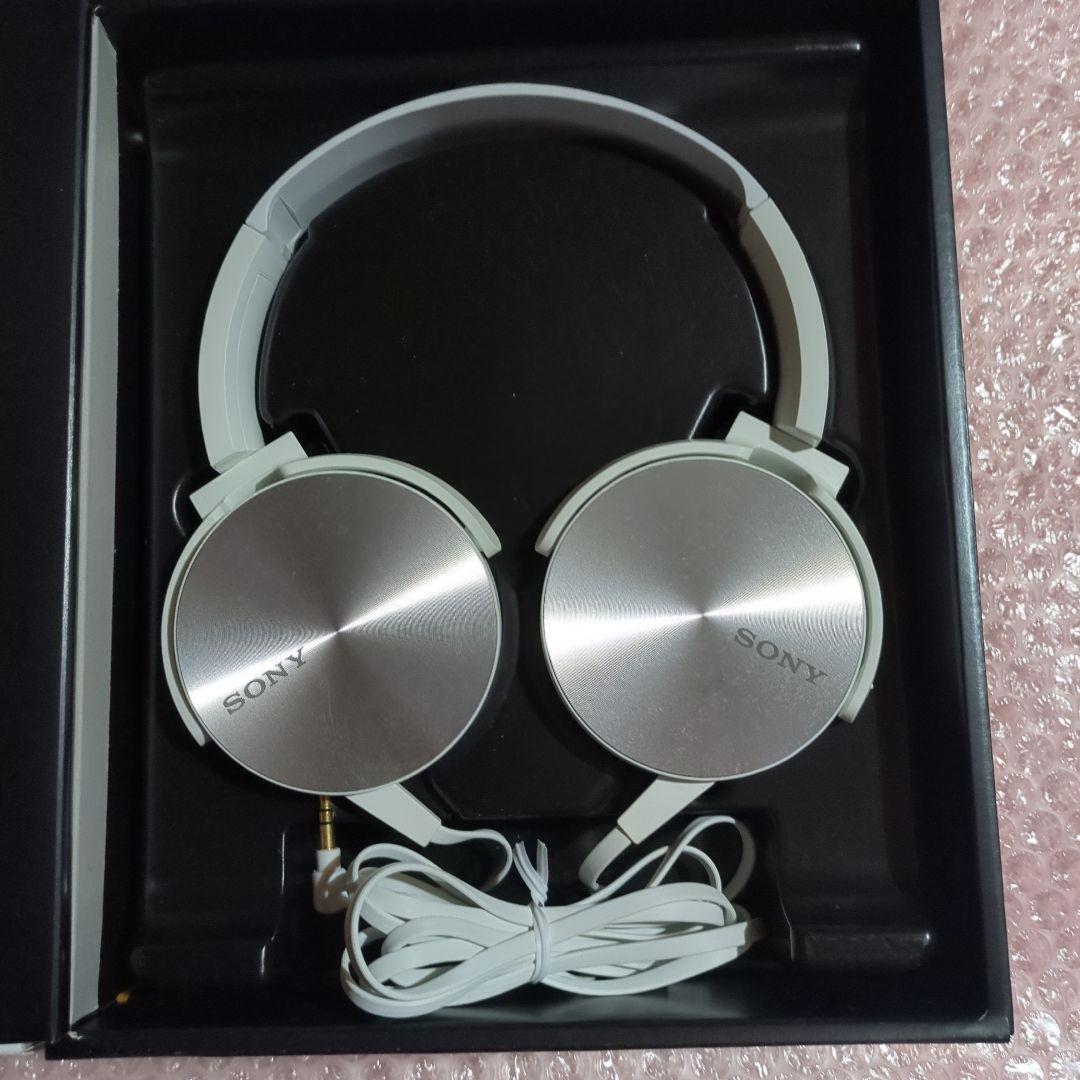 SONY ヘッドホン MDR-XB450 白 ソニー