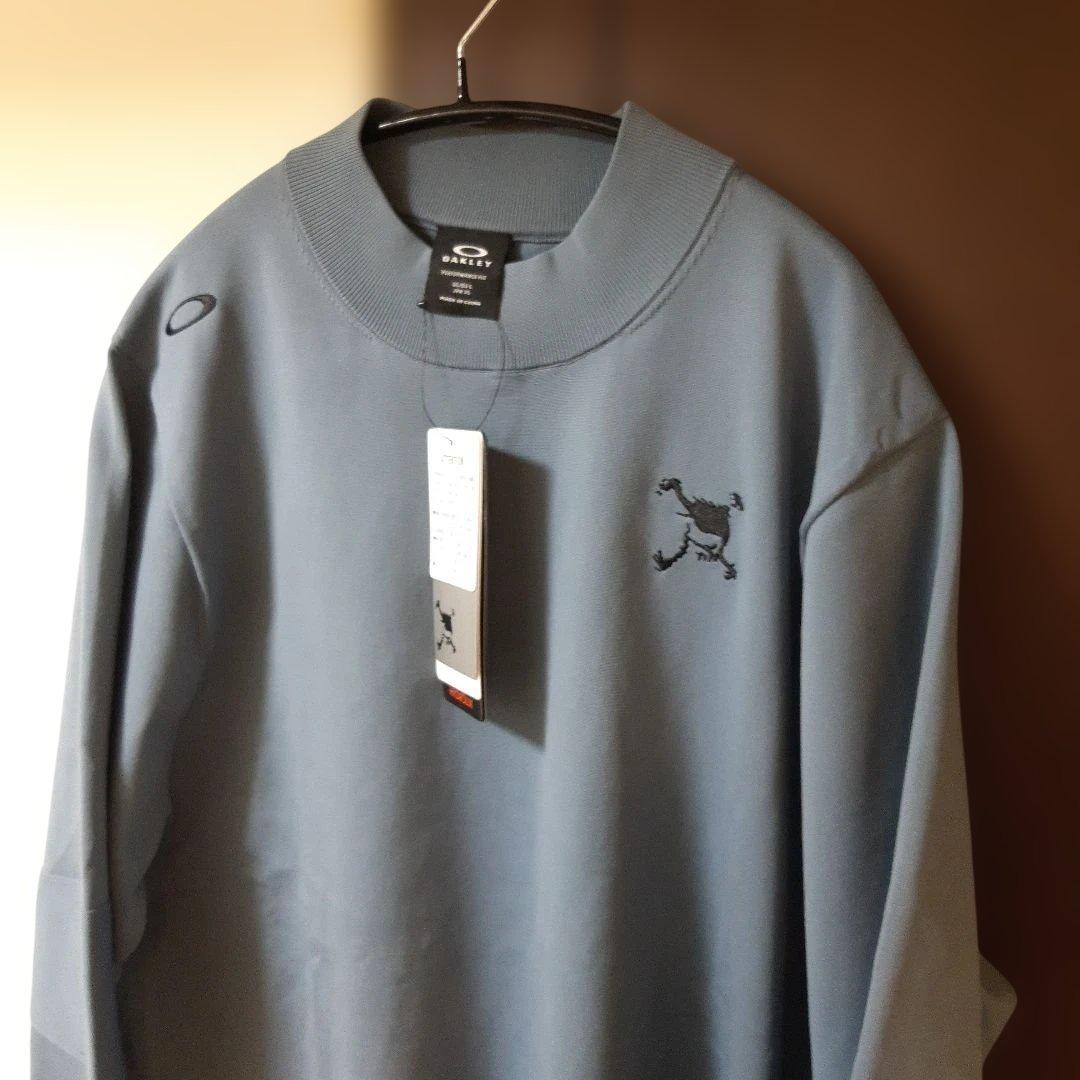 新品オークリーゴルフ　メンズロングセーターシャツ　Skull MockShirt