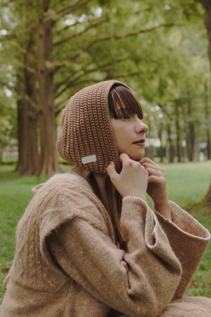 ollun オルン　きりまる　ponpon Knit hat