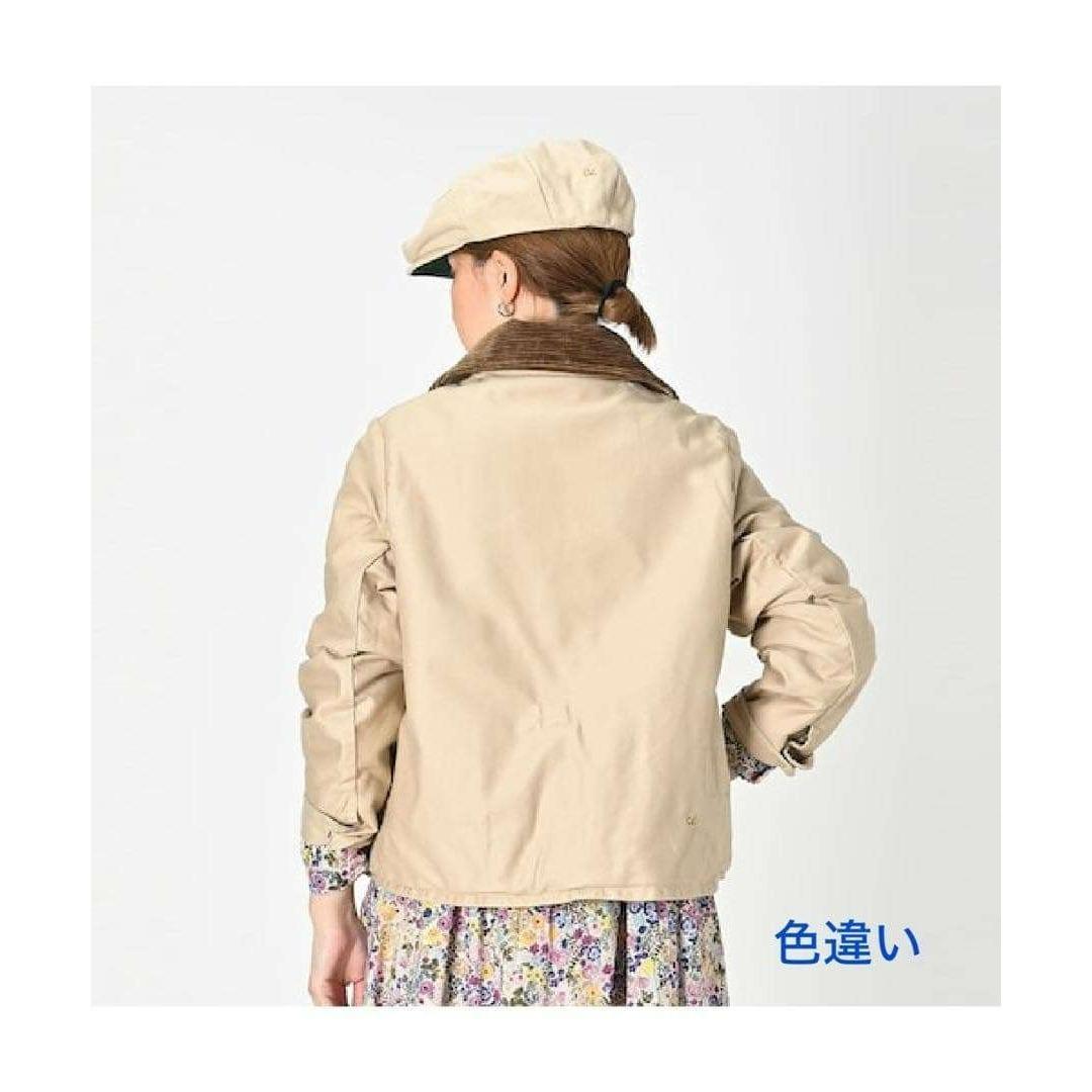 【極美品】45R コットンサテン×ボアのチロルジャケット 定価8万6千