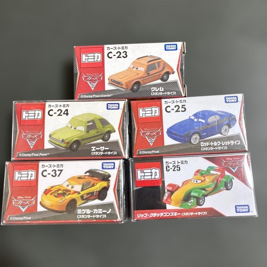 b*7様 カーズ　トミカ 5台　レア・廃盤　グレム、エーサー、ロッド、リップ、ミ