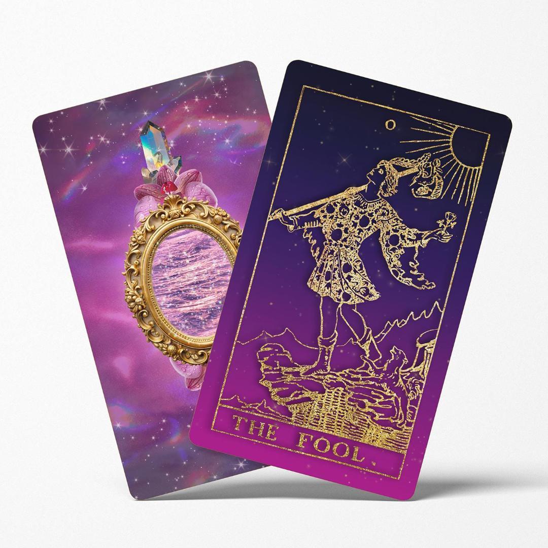 【正規品タロットカード】入手困難希少品✨美麗レア色✨紫グラデーション×ゴールド