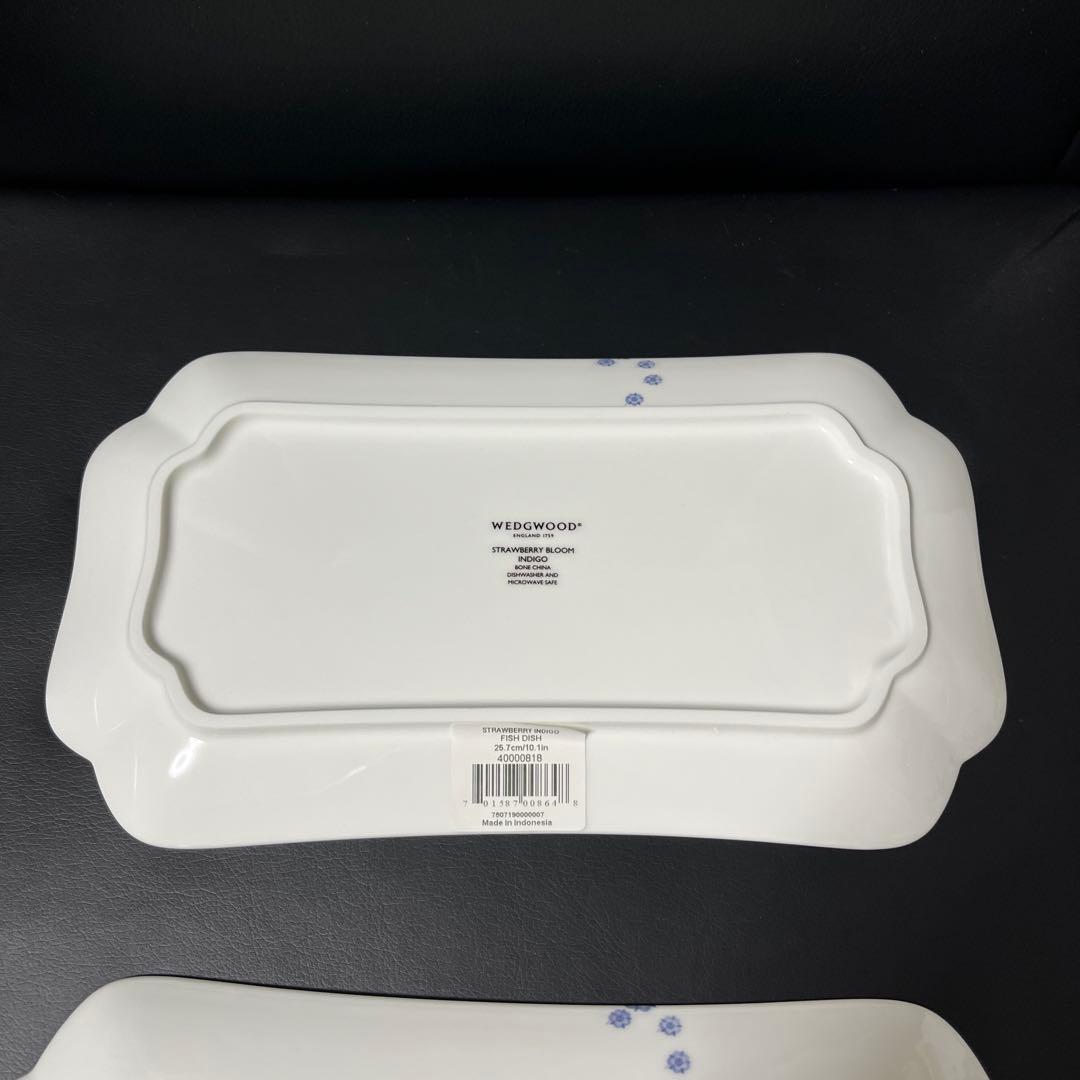 ［新品］ストロベリーブルームインディゴ　フィッシュディッシュ3枚