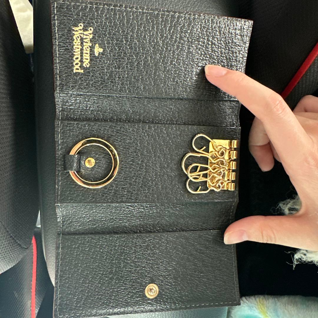 Vivienne Westwood 黒 レザー キーケース