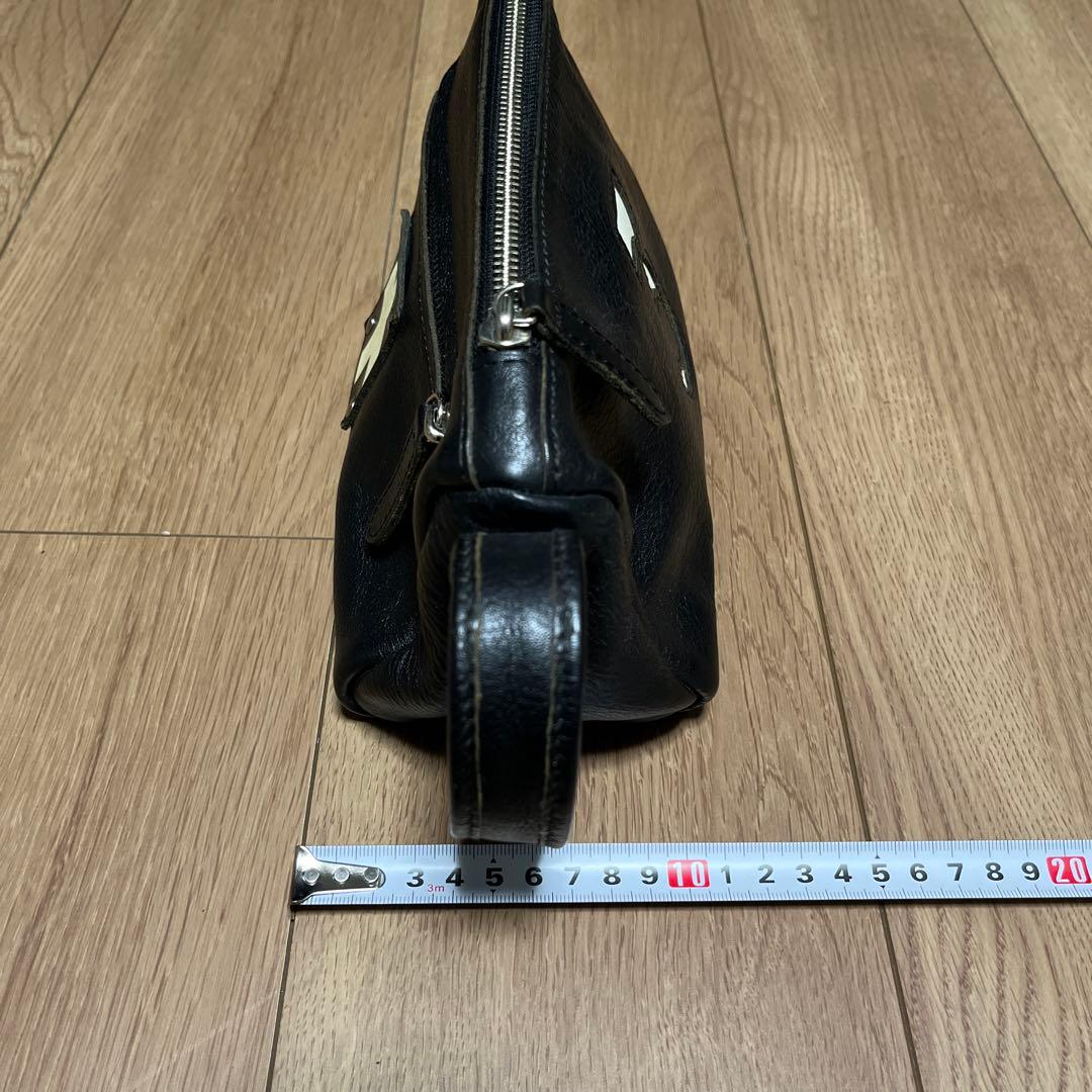 木の庄帆布 ゴルフ レザー ♯3 ラウンドポーチ 本革バック