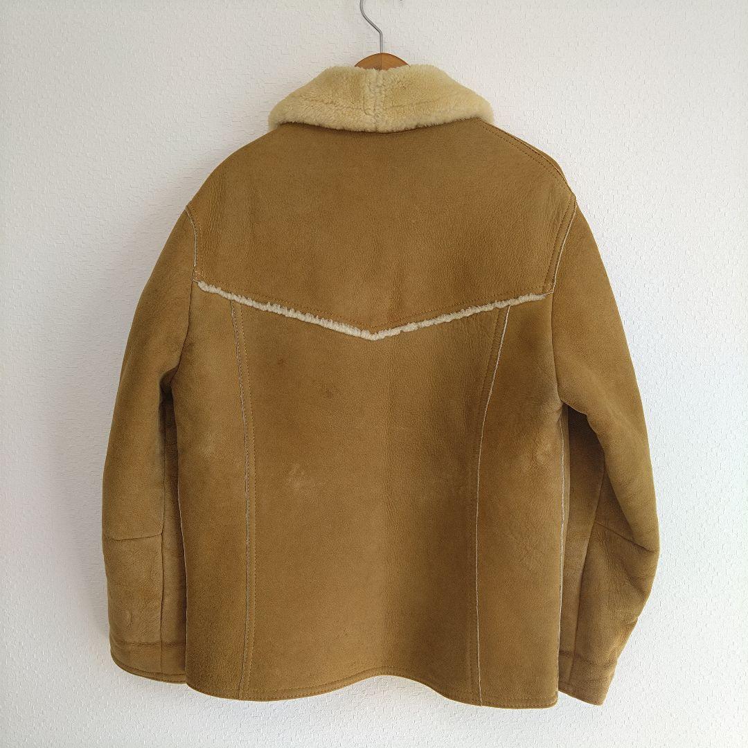 【美品・USA製】70s ビンテージ　ムートンジャケット　size38