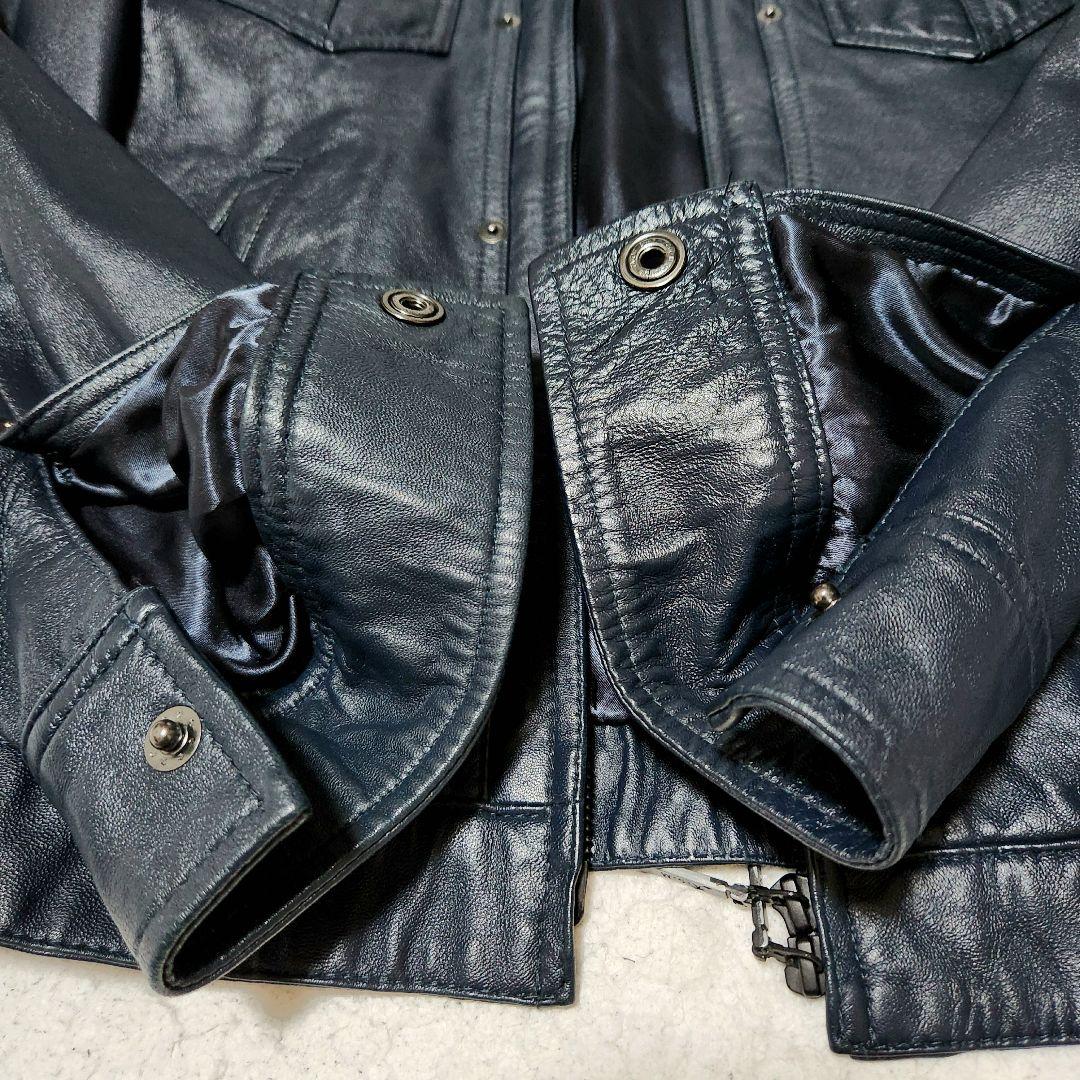 美品✨️ A.S.M レザージャケット シングルライダース ラムレザー 本革