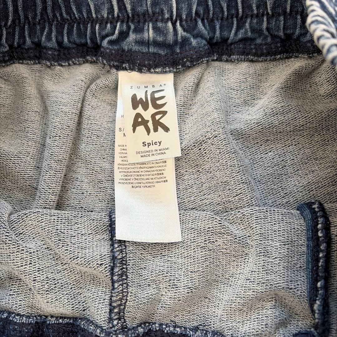 ZUMBA WEAR デニム風スウェットパンツ S