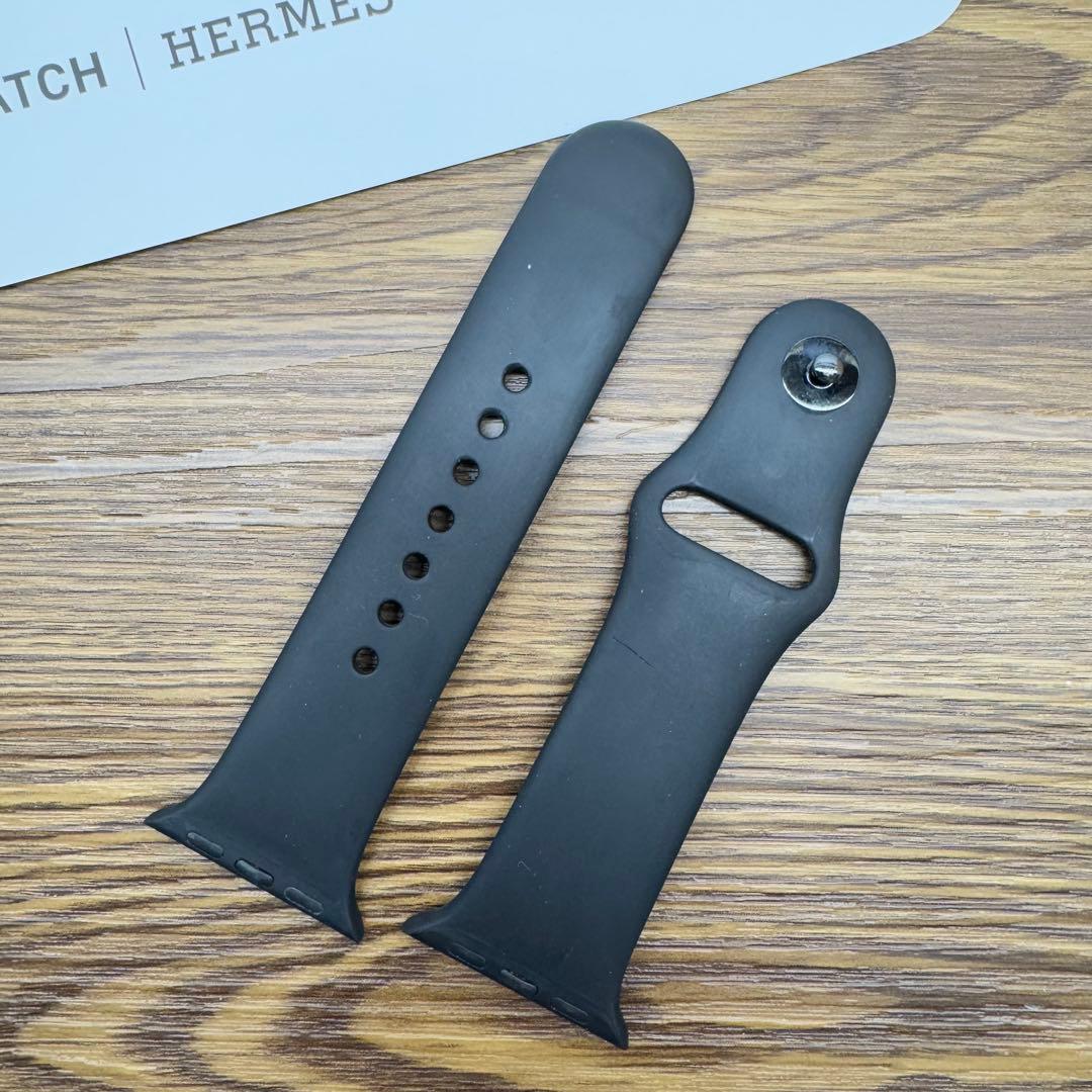 2244 Apple Watch エルメス　ブラック　スポーツバンド