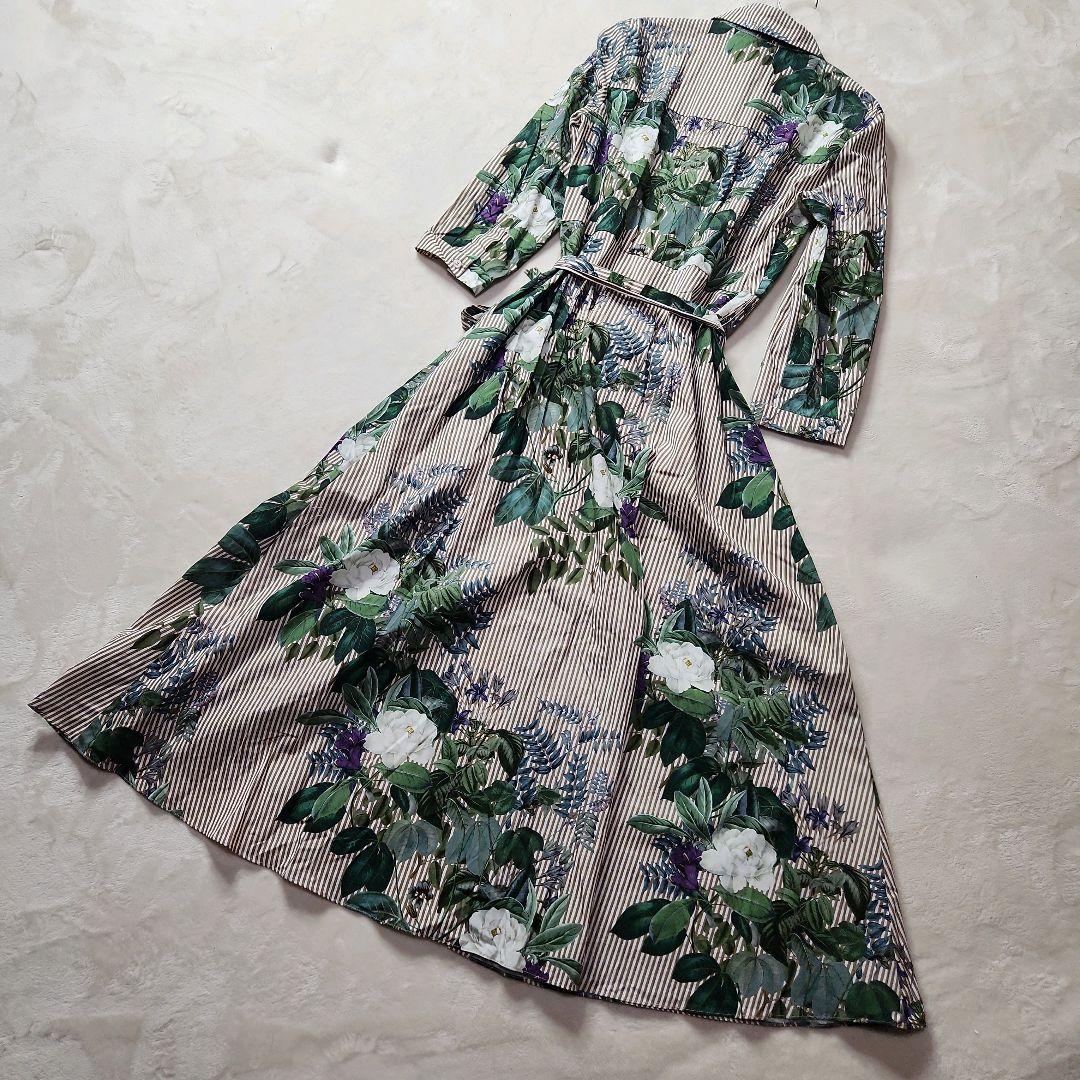 新品タグ付き ZARA ボタニカル柄 ロングワンピース ガウン 2WAY 完売