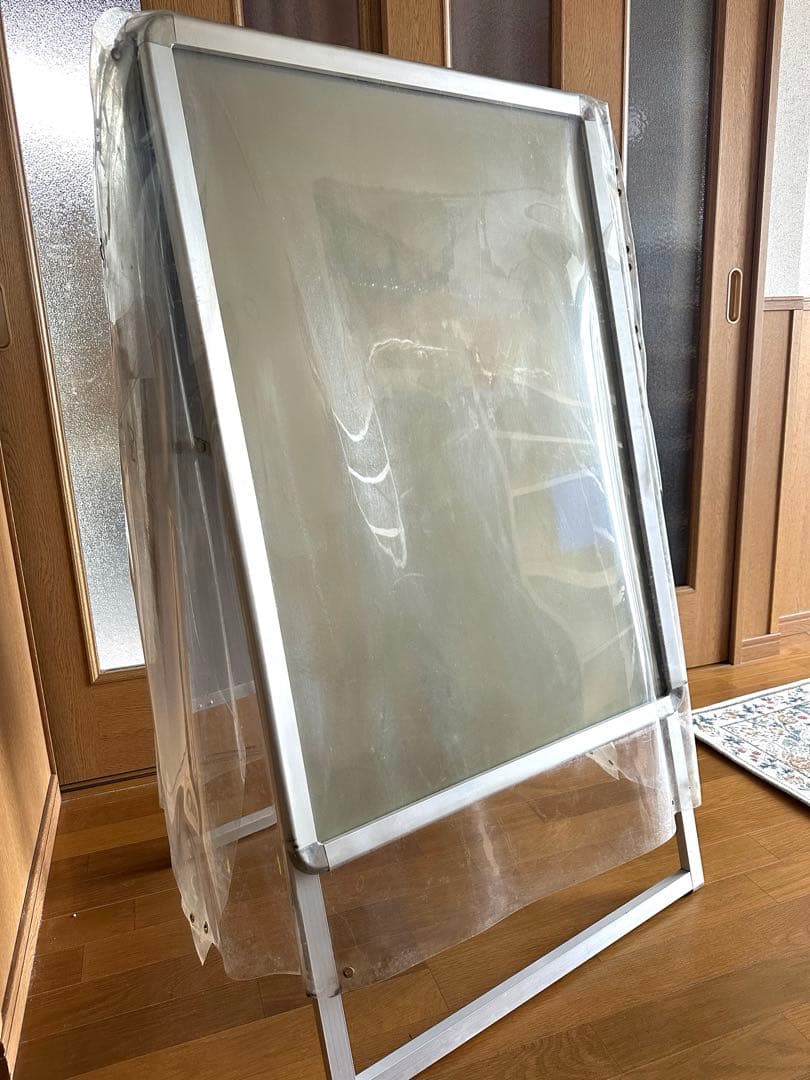 Ａ型看板 両面 A1サイズ アルミ製 PVC保護シート 雨避け付き
