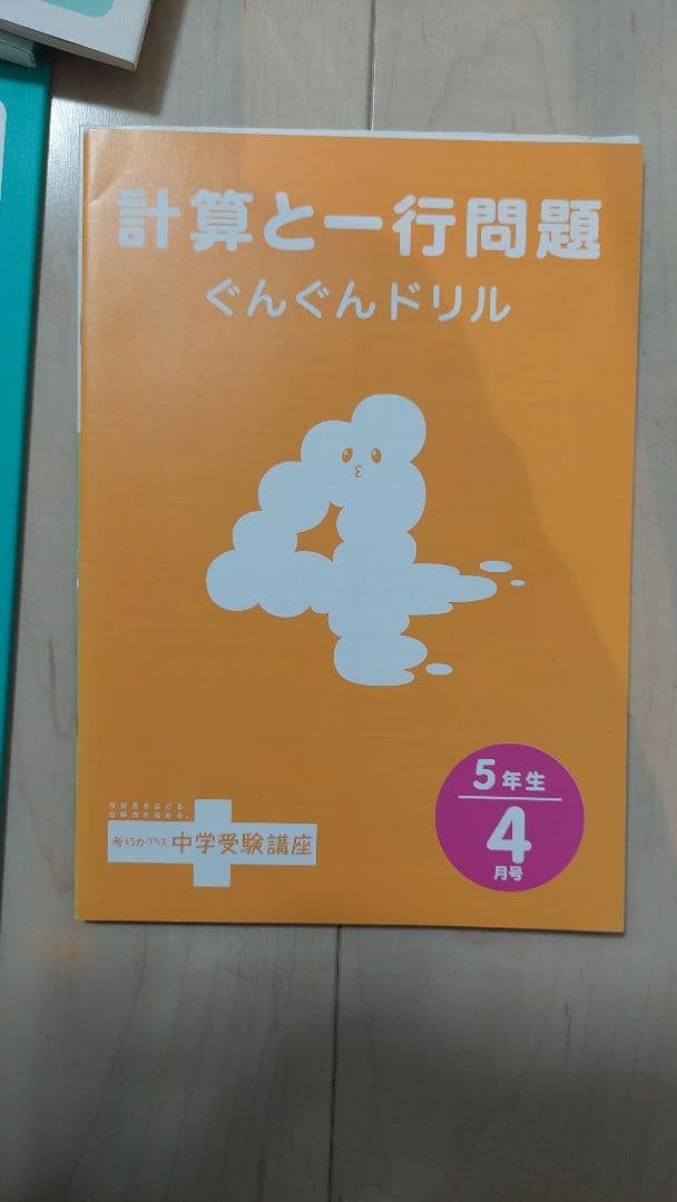 進研ゼミ中学受験講座 小5 4月～9月テキスト、演出ワーク等一式