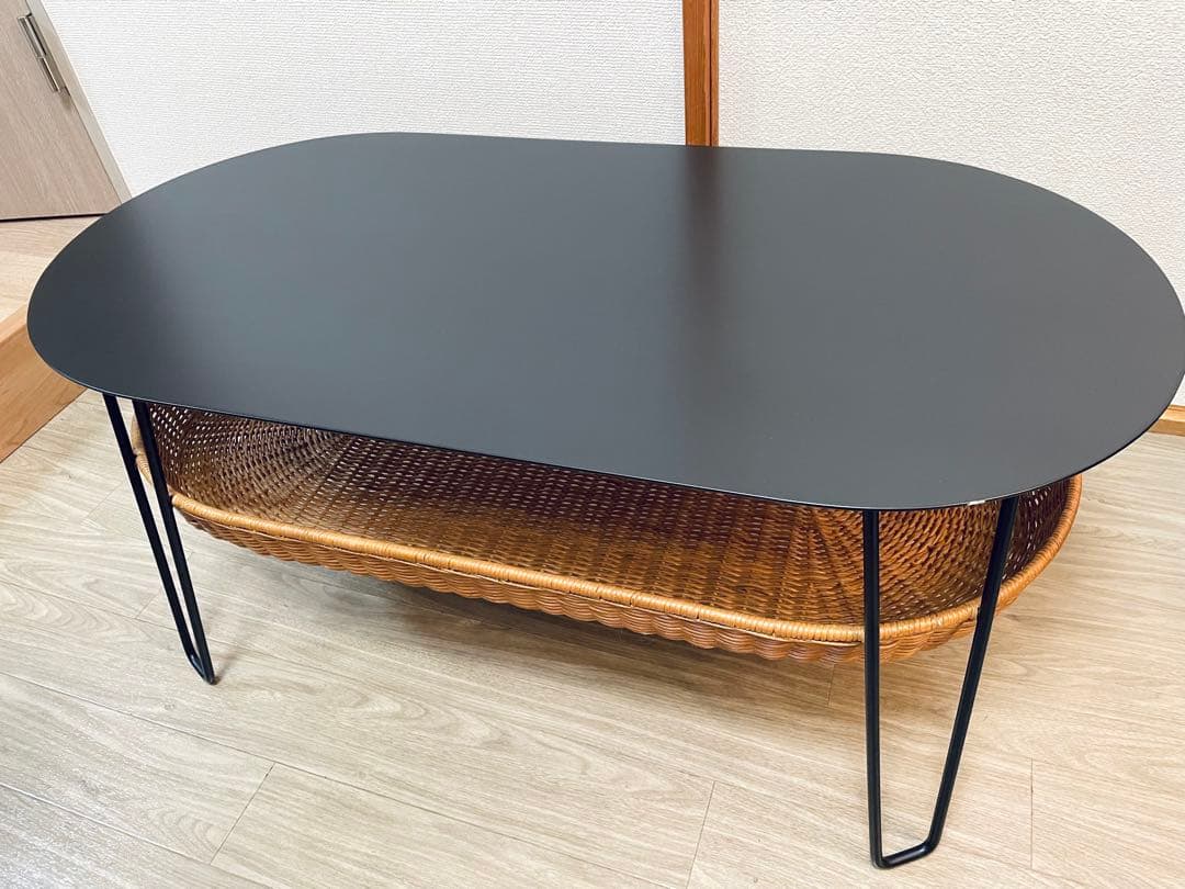 送料込 IDEE WALLABY ローテーブル　ブラック