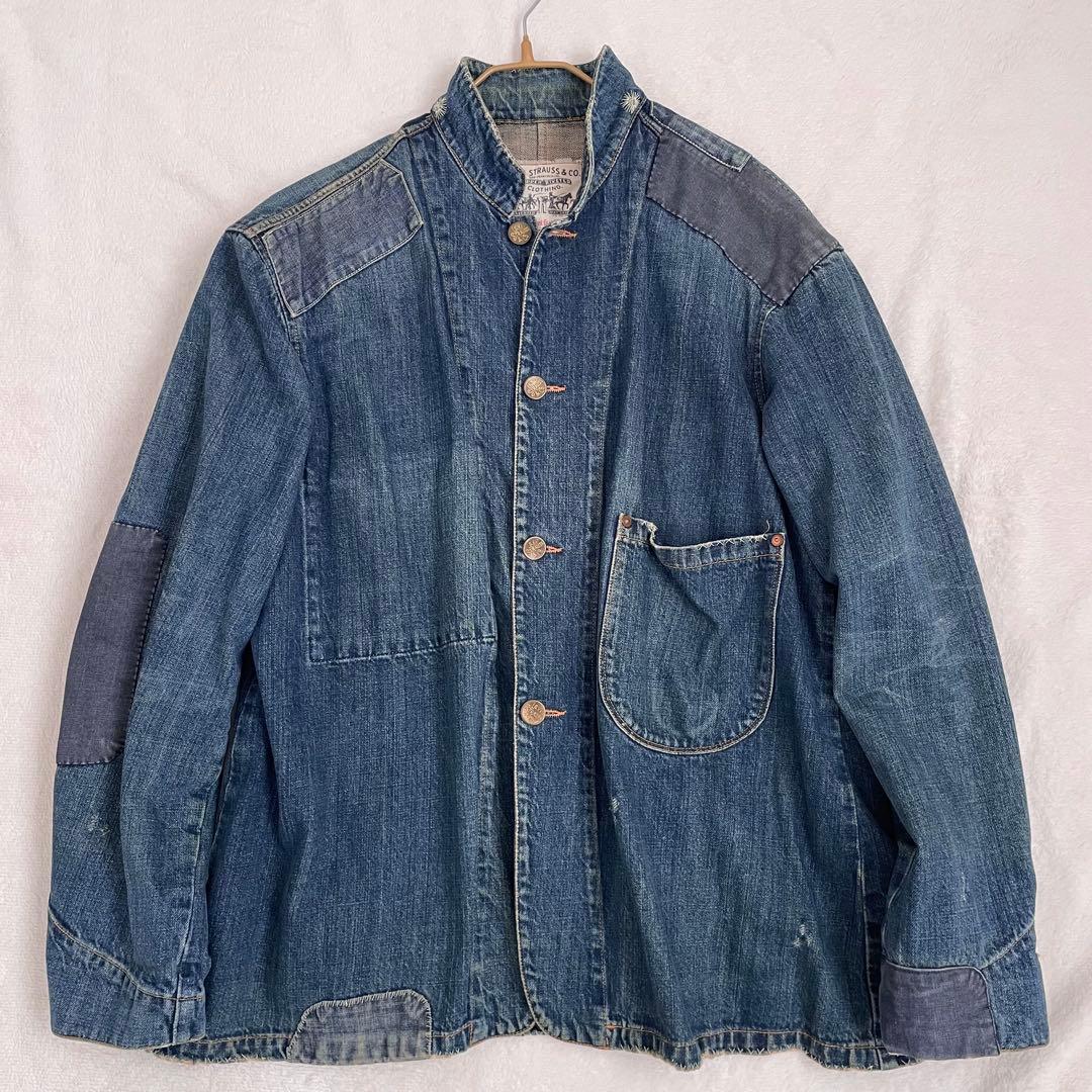 美品 Levi’s 214 サックコート ダメージリペア加工 イタリア製 44