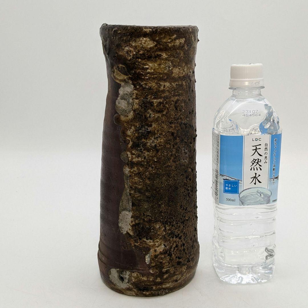 赤畠太 備前焼 窯変花入 合箱 花瓶 花器 フラワーベース 花生 茶道具 華道具