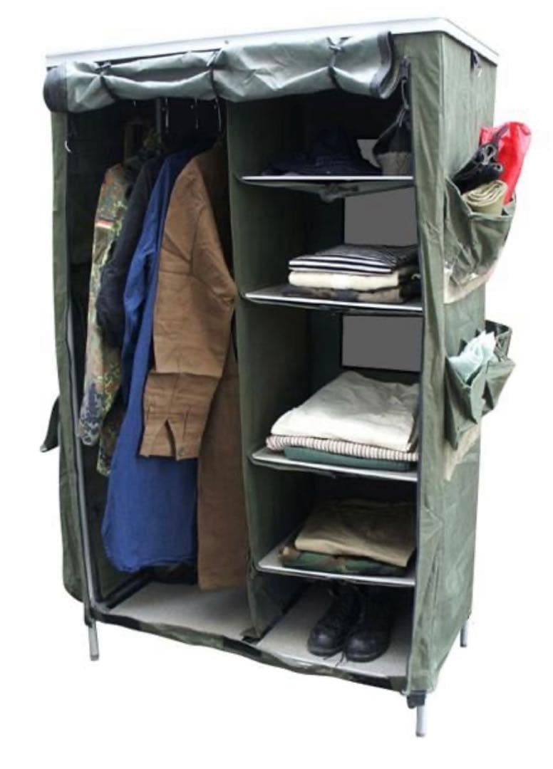 フランス陸軍キャンプ用アルミ製折り畳みキャビネット