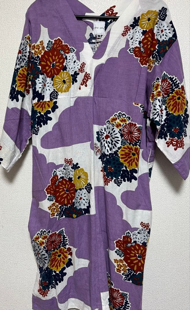 SOU・SOU 新品 知多木綿文　大帷　花衣　(S)
