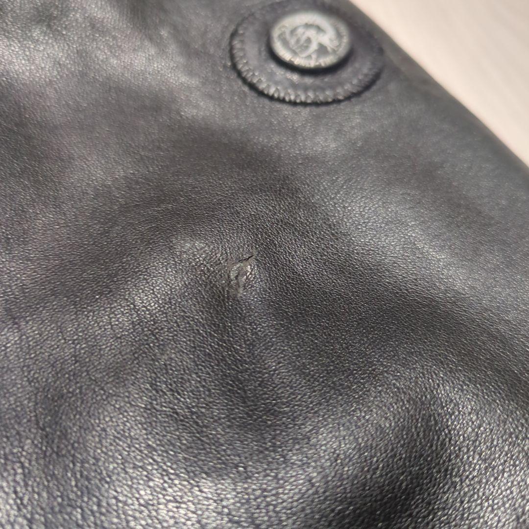 た*目様 DIESEL　ラムレザー　ジャケット　フーディー　ダブルジップ　フード