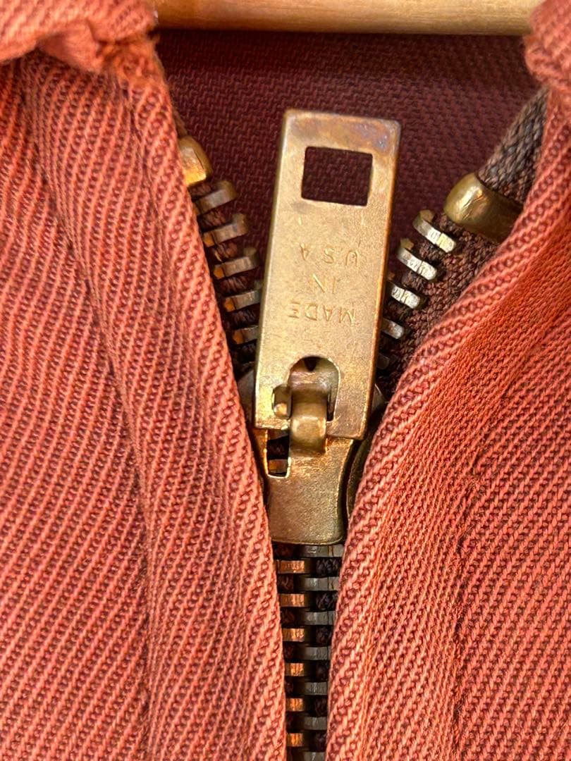 50s ウールギャバ　スポーツジャケット　ブラウン　片爪　ピンロック