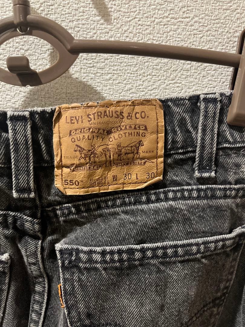 t*a様 Levi's 550ブラックジーンズUSA製w30 515刻印オレンジ