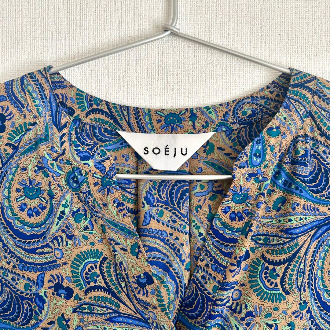 SOÉJU：ペイズリー柄ワンピース（FREE SIZE）