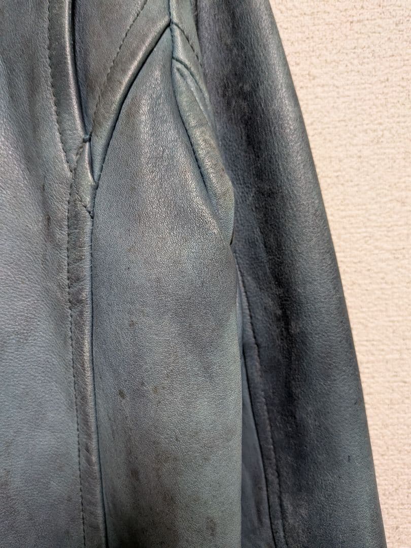 希少品 SCHOTT ライダースジャケット ワッペン Ｌサイズ レザー