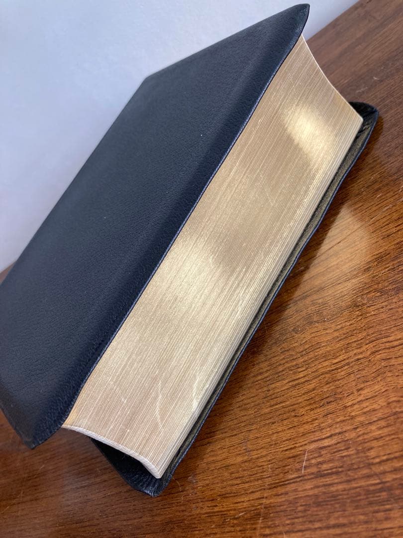 16,280円/新共同訳 中型聖書/旧約続編つき（黒） 革装　三方金装丁　日本語