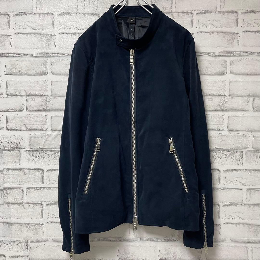 美品！ WJK スウェード シングルライダース ジャケット M