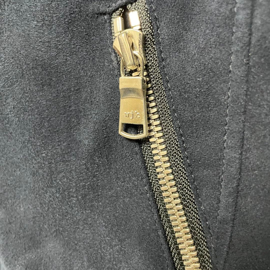 美品！ WJK スウェード シングルライダース ジャケット M
