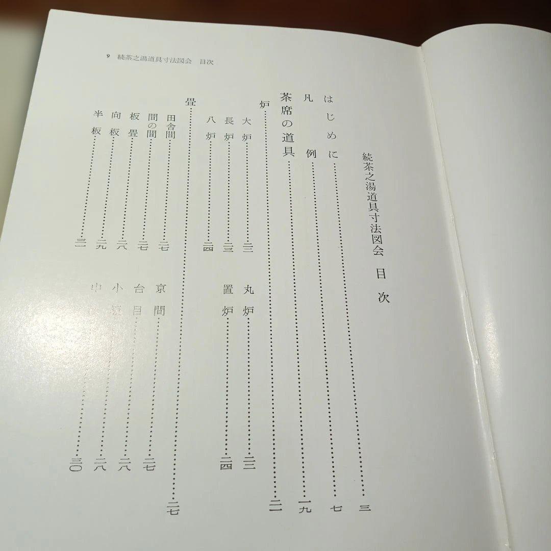 茶之湯道具寸法会圓会　続の2冊