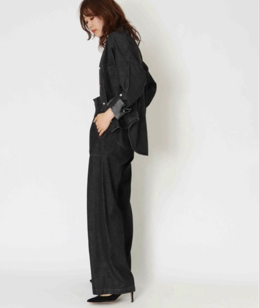 美品 ◆ blanc basque ブランバスク　デニムシャツ　パールボタン