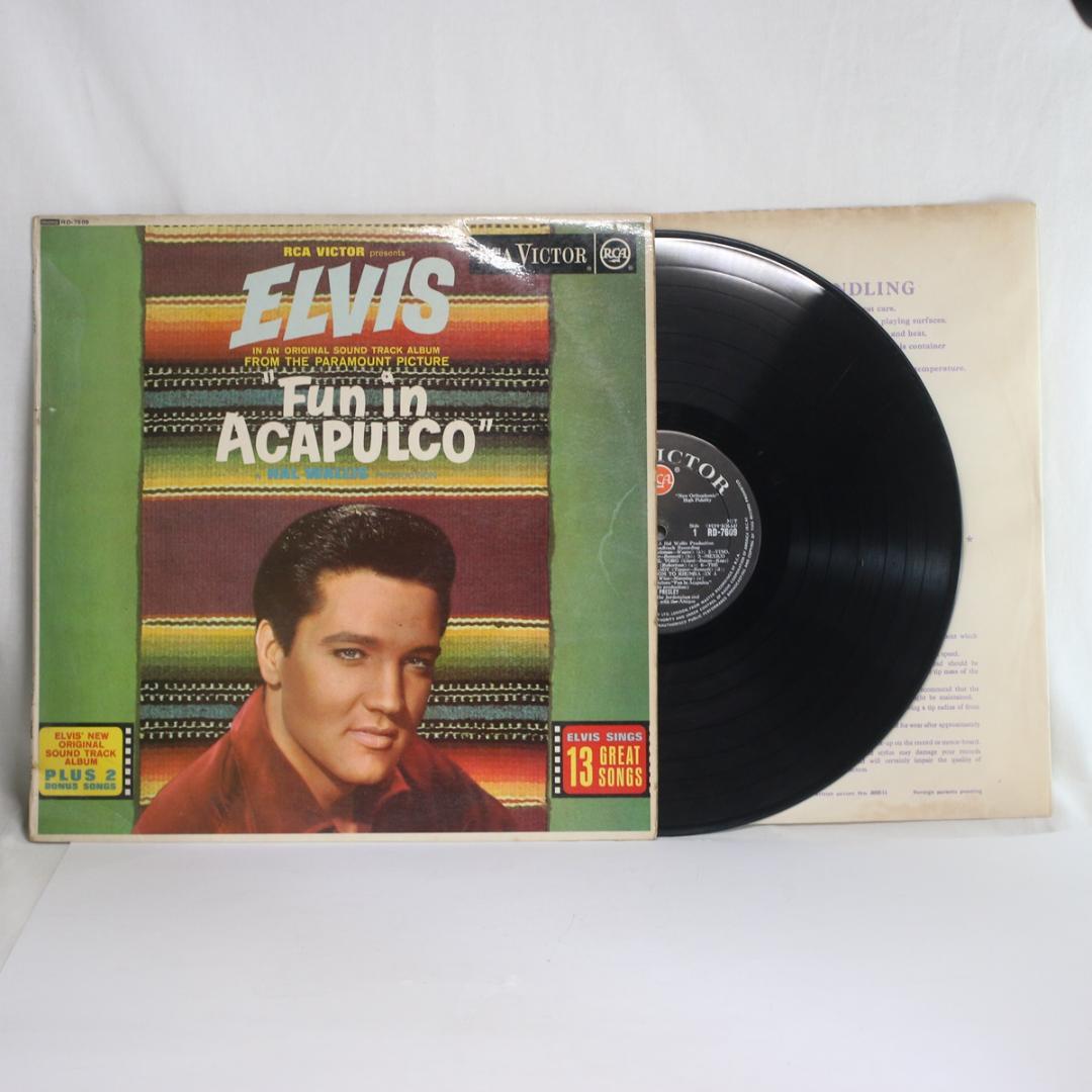 英LP Elvis Presley Fun in Acapulco UKモノ深溝