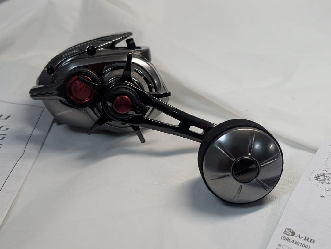 新品展示品　シマノ　管307HD 21 炎月 150HG 未使用 箱無