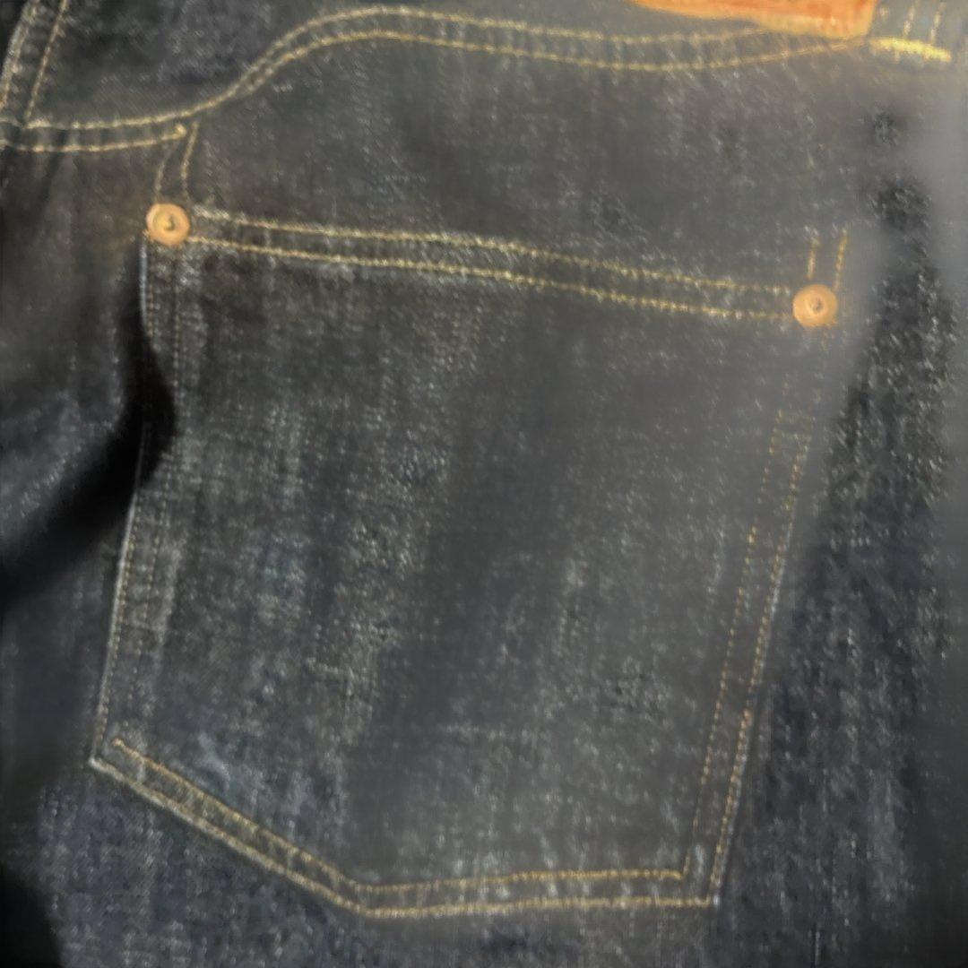TCBJEANS 20s 白ミミ　シンチバック　サスペンダーボタン　36インチ