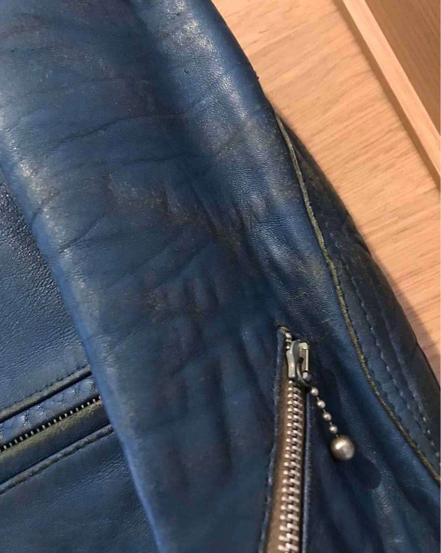 【70s】ヴィンテージ ルイスレザー ターコイズブルー lewis 青