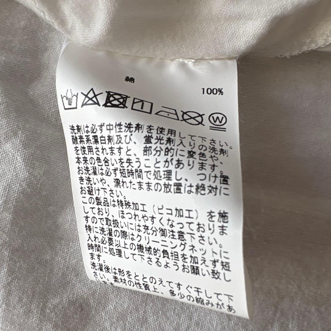 【美品】PINK HOUSE スタンドカラーチュニックブラウスF フリル タック