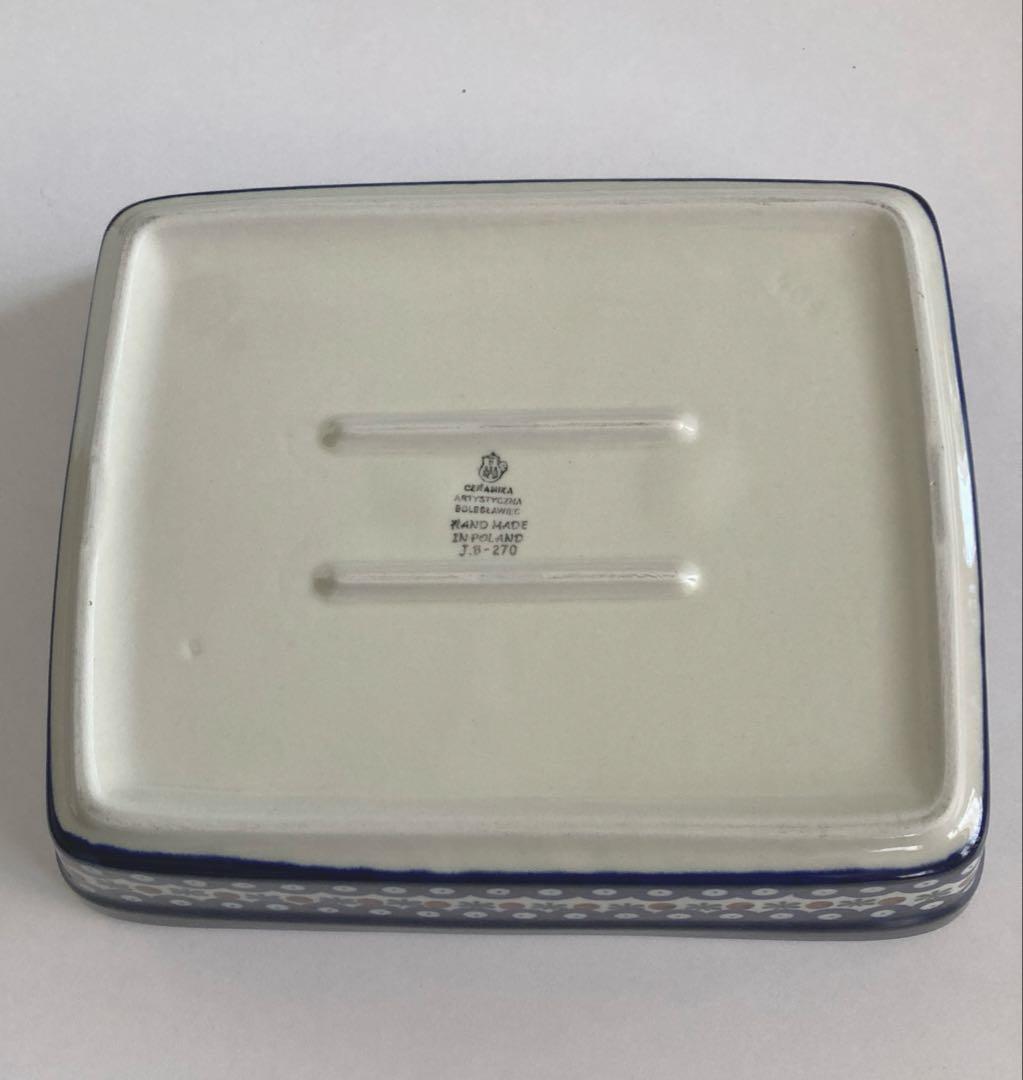 【美品】ポーリッシュポタリー　スクエアオーブン皿　グラタン皿　大31×26×7