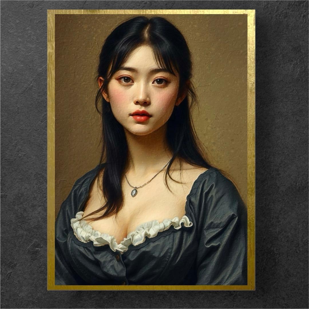 【美しい女性の肖像画】オリジナルアート作品
