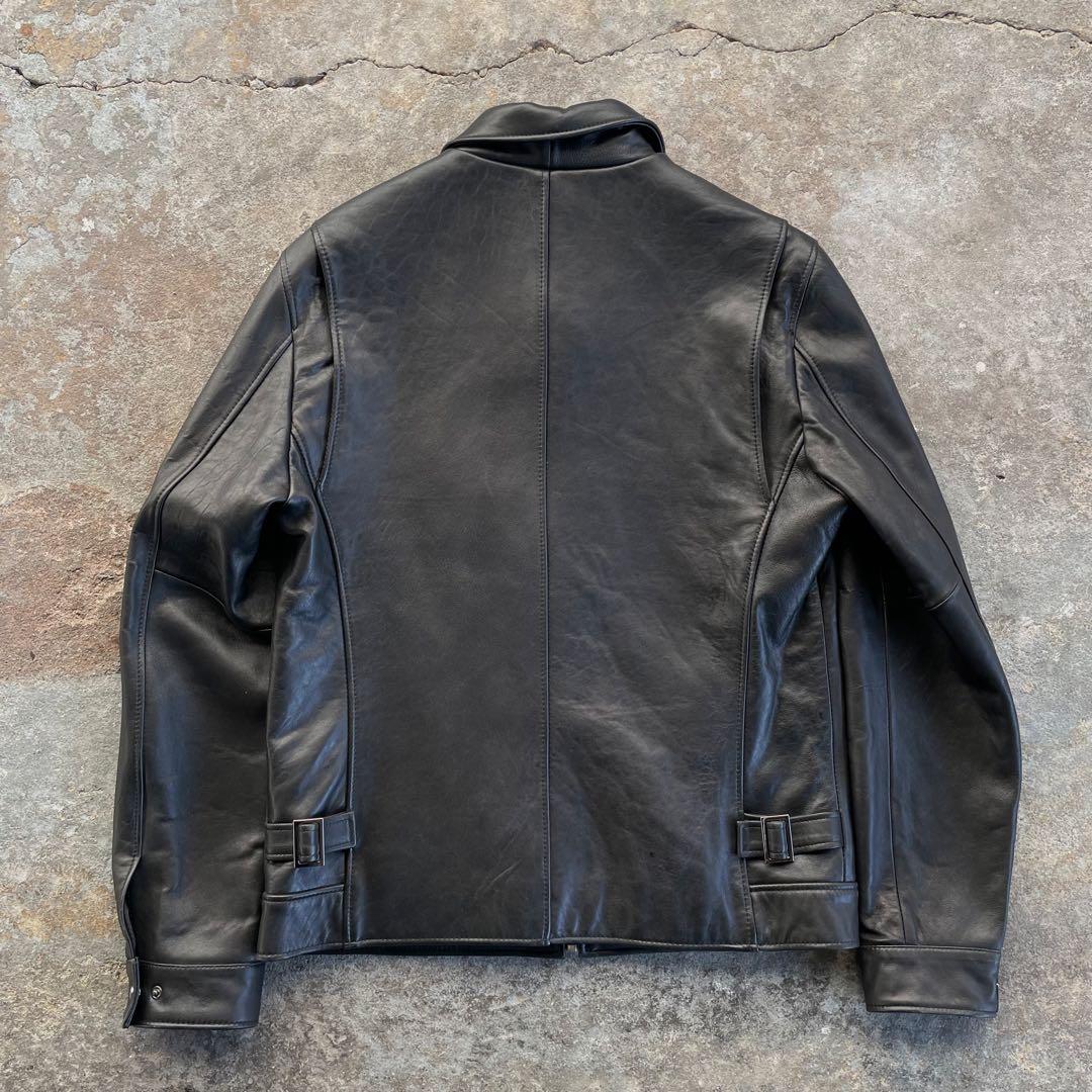 90s ヴィンテージ ラムレザージャケット シングルライダース 古着