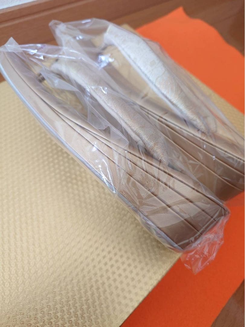 和装用ゴールドクラッチバッグと草履セット