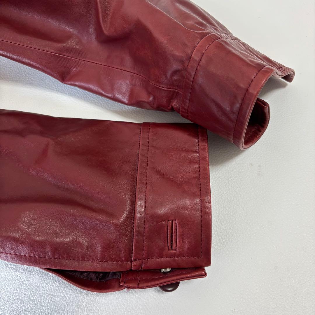 【90's】vintage/ヴィンテージ レザー シングルライダースジャケット